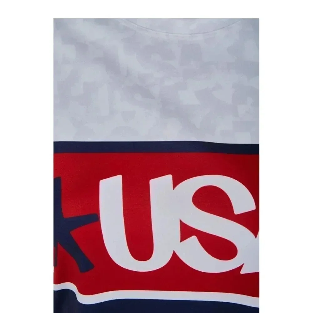 Spyder Women's Usa Snow Crew Graphic Top -XS White NWT - Picture 6 of 7